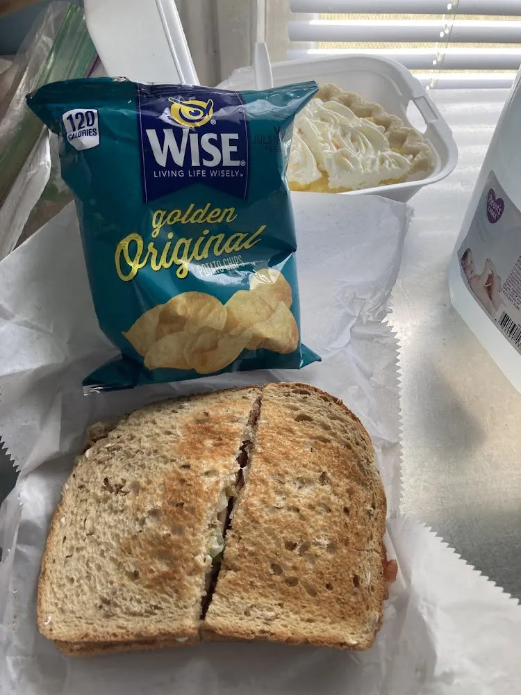 blt with Onions Sandwich Frilled on Rye