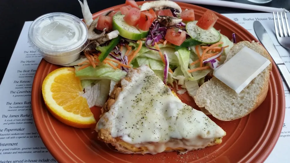 Chicken and Broccoli Quiche with a Salad