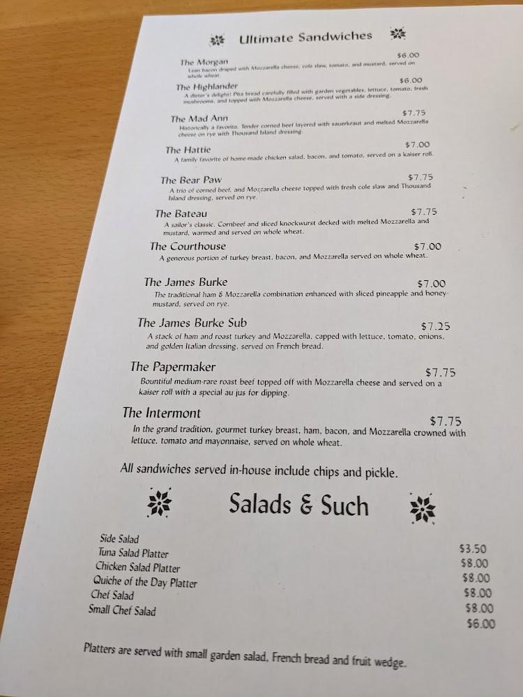 James Burke House Eatery Menu image 3